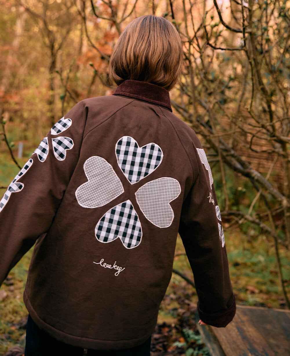 Lillibeth Overgangsjakke - Checked Brown